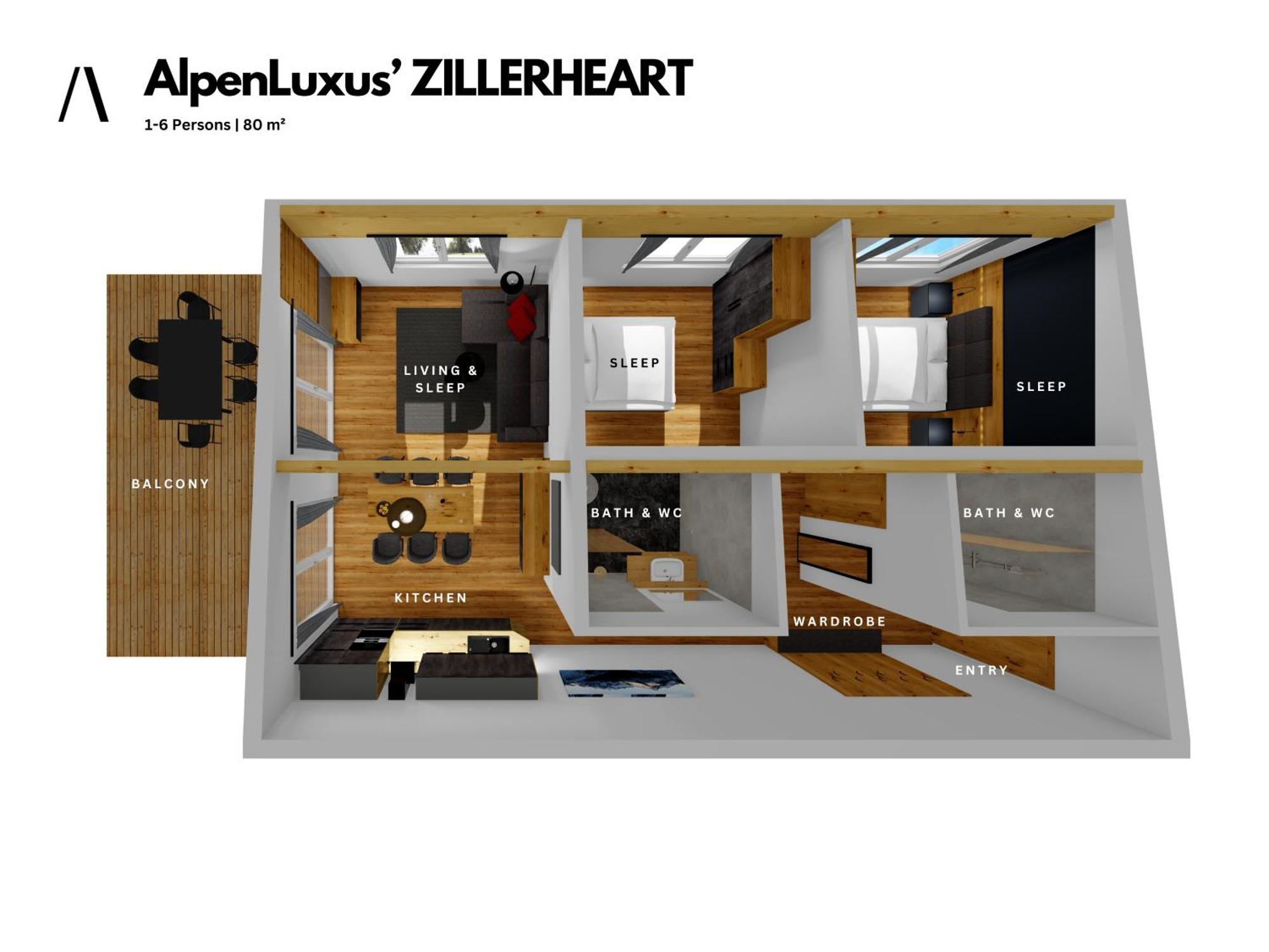ZillerHeart by AlpenLuxus Leilighet Fügen Eksteriør bilde